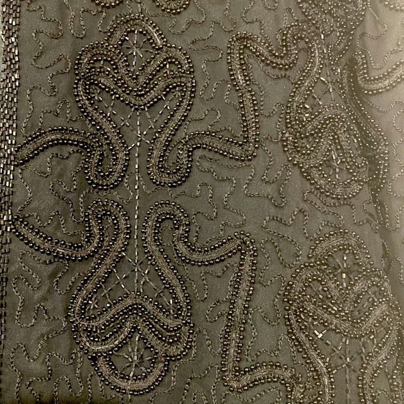 Talbots beaded short jacket. 100% silk. - Picture 4 of 5